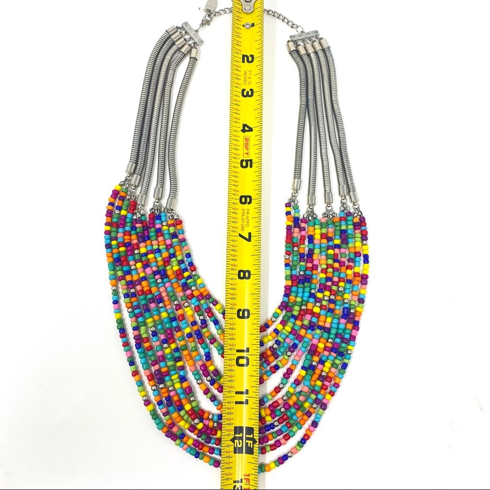 Jules Multi-Color Multi-Strand Statement Necklace - Picture 4 of 6